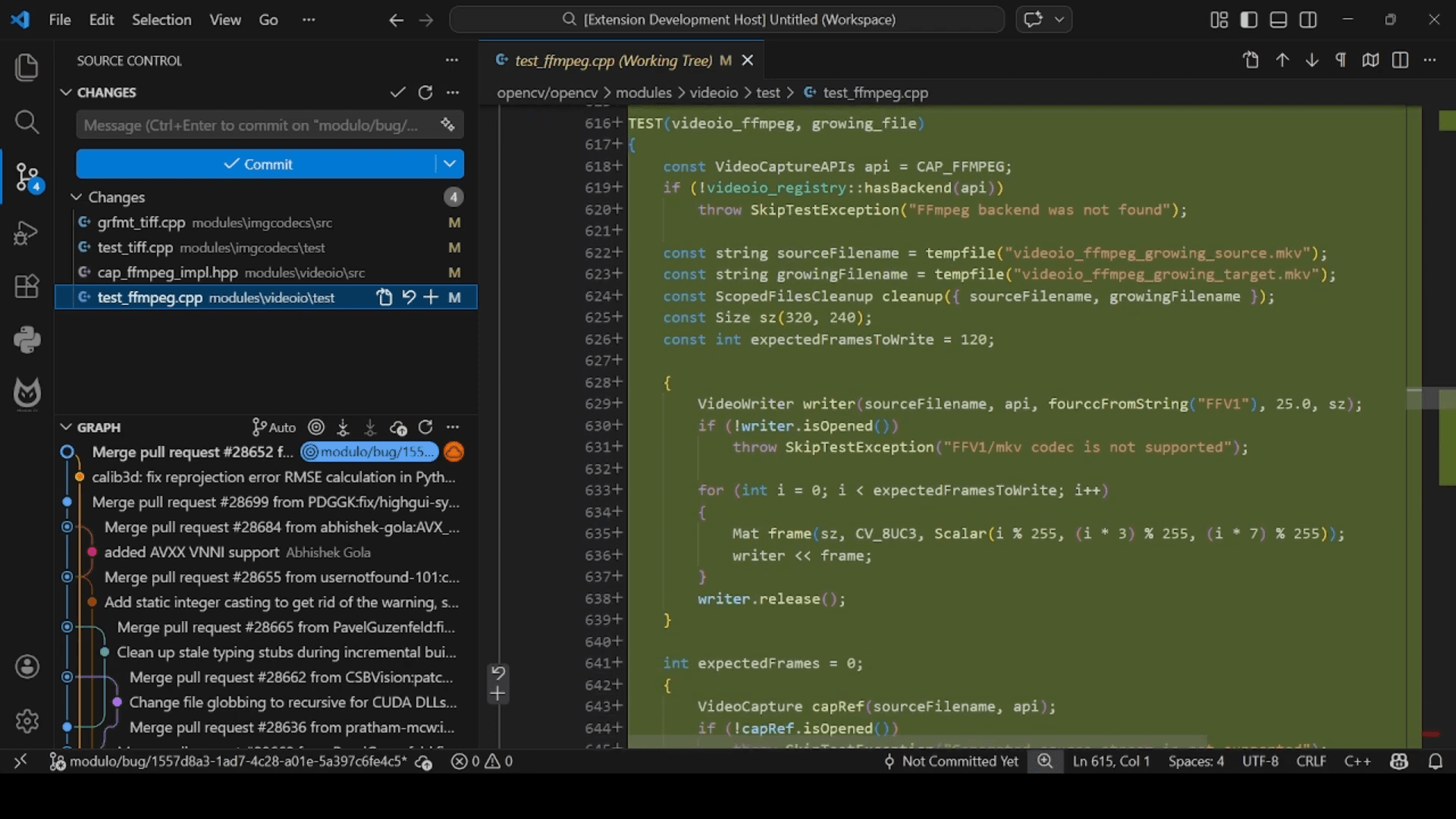 FixBugs for VS Code final fix output screen.